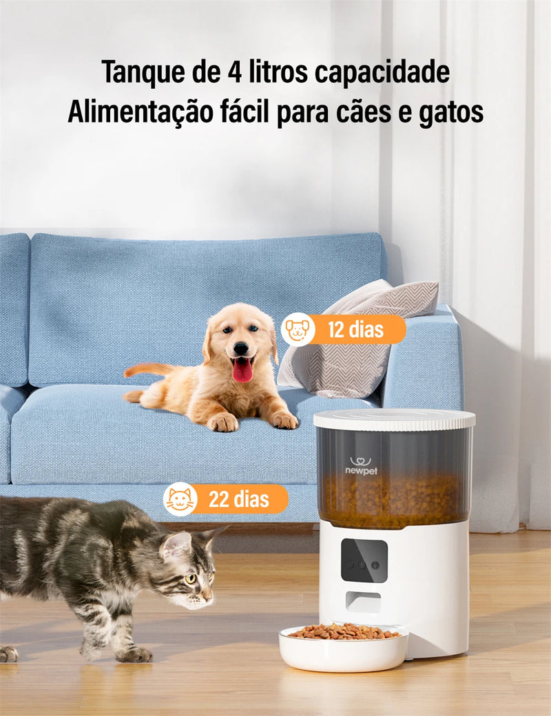 Alimentador para gatos e cães, Dispensador automático de alimentação